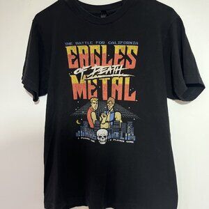 Eagles Of Death Metal EODM Battle For California Black T-Shirt Men's Medium M